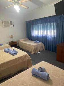 Ένα ή περισσότερα κρεβάτια σε δωμάτιο στο Hotel La Argentina