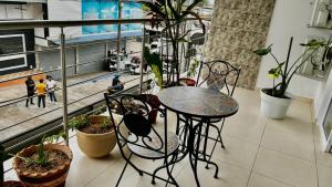 Balkón nebo terasa v ubytování hotel puinawai
