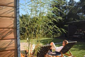 A garden outside Tiny U Labe