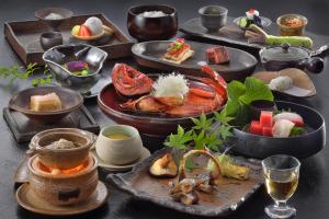 Matur á eða í nágrenni ryokan-hótelanna