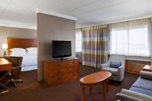 Televiisor ja/või meelelahutuskeskus majutusasutuses Sheraton Niagara Falls