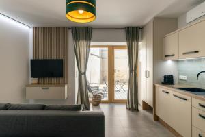 TV a/nebo společenská místnost v ubytování BALANCE apartments