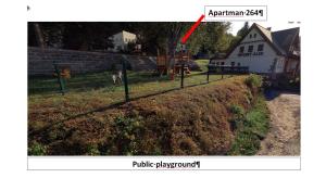 Zahrada ubytování Apartmány 264