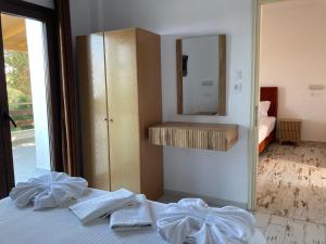 Postel nebo postele na pokoji v ubytování Marianna Sea View Afitos