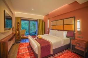 Cama ou camas em um quarto em Sile Gonen Hotel
