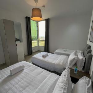 Postel nebo postele na pokoji v ubytování Sea View Villa فيلا إطلالة بحرية