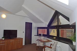 TV a/nebo společenská místnost v ubytování Hotel Pod Radnicí