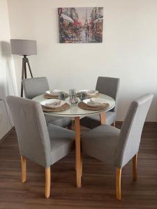 Χώρος καθιστικού στο Sky View Skopje Center