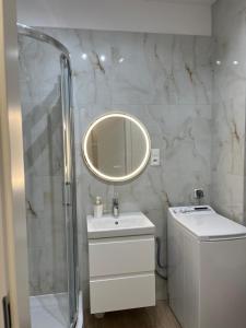 Kúpeľňa v ubytovaní BTS Apartaments - Apartamenty Blisko Morza