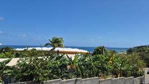 a view of the ocean from behind a fence at kwabo d'ailleurs in Bouéni
