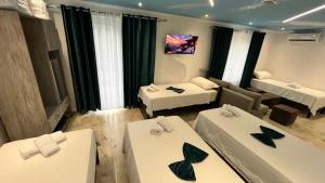 Ліжко або ліжка в номері Hotel Davids