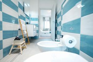 Koupelna v ubytování Salotto Tiburtino