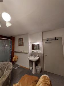 Koupelna v ubytování Privatzimmer