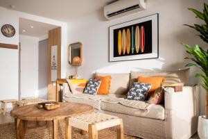 Posezení v ubytování Exceptionnel ! Appartement 2 chambres vue sur le lagon