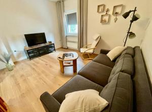 Χώρος καθιστικού στο Apartment Ilm-Oase-Vollausstattung-Netflix-RTLPlus