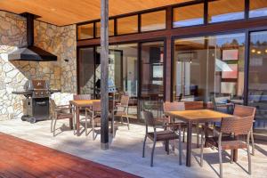 Posezení v ubytování Private Villa Glampimg 富士山中湖