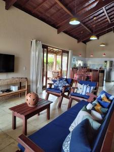 Posezení v ubytování Casa de Praia Luis Correia