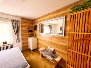 Ένα ή περισσότερα κρεβάτια σε δωμάτιο στο Landhaus Valentin
