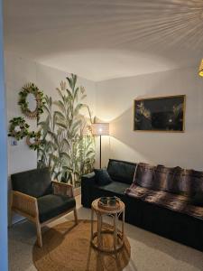 Posedenie v ubytovaní beau t2 proche plage et commerces, logia