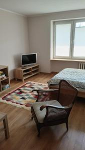 Μια τηλεόραση ή/και κέντρο ψυχαγωγίας στο Apartament Królewiecka przy czołgu