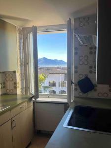 Kuchyň nebo kuchyňský kout v ubytování Sunny apartment in Lugano