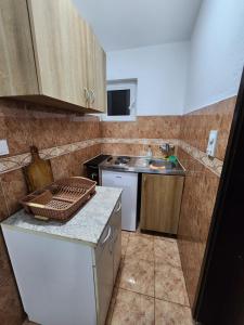 Kuchyň nebo kuchyňský kout v ubytování Bozovic Apartments I