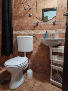 Koupelna v ubytování Bozovic Apartments I