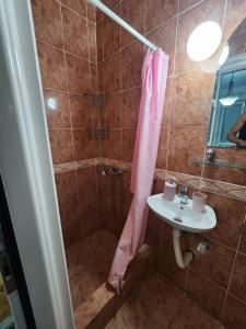 Koupelna v ubytování Bozovic Apartments I
