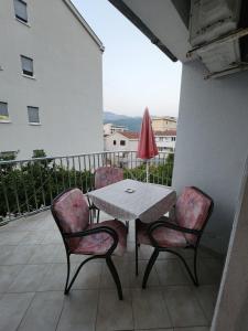 Balkón nebo terasa v ubytování Bozovic Apartments I