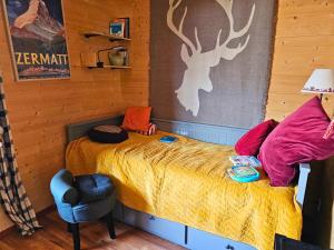 Postel nebo postele na pokoji v ubytování Tiny house La Grange Inden