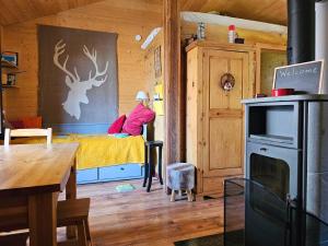 Kuchyň nebo kuchyňský kout v ubytování Tiny house La Grange Inden