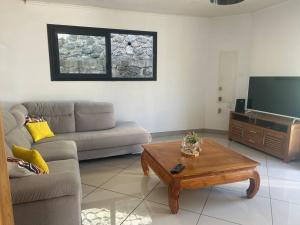 TV a/nebo společenská místnost v ubytování La Villa An Nou ay