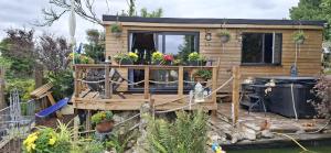 Zahrada ubytování Cosy Cornish Cabin