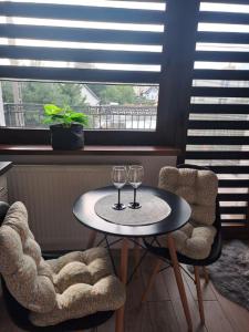 Χώρος καθιστικού στο Apartamenty Zofia