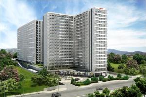 a rendering of a large white building at HabbsVille at Green 2 Residences by SMDC Dasmarinas Cavite in Dasmariñas