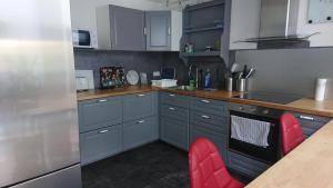 Kuchyň nebo kuchyňský kout v ubytování Ferienwohnung New York