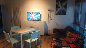 TV a/nebo společenská místnost v ubytování Ferienwohnung New York
