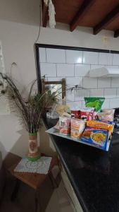 Comida na casa de temporada ou em algum lugar perto