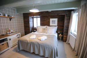 Posteľ alebo postele v izbe v ubytovaní Hotel Bouda Helena
