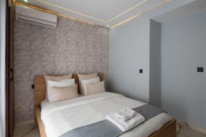 Ένα ή περισσότερα κρεβάτια σε δωμάτιο στο New Luxury Apartment - Agdal 2