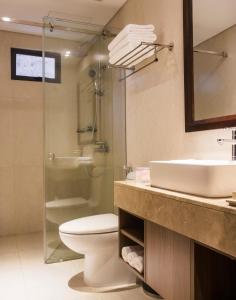 Phòng tắm tại Di lusso Boutique Hotel Riverside Danang