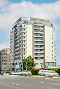 Budova, kde se aparthotel nachází