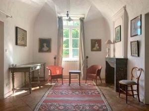 Posezení v ubytování Château Meilhen