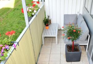 O grădină în afara Apartment in Tulln an der Donau