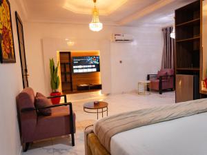 Posezení v ubytování 247 Luxury Hotel