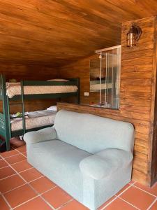 A seating area at Casa Hobbit