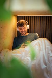 Voodi või voodid majutusasutuse PJs Hostel toas