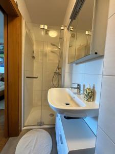 Koupelna v ubytování Ferienzimmer Trummer + 21 fotografií