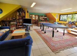 TV a/nebo společenská místnost v ubytování Le Domaine des Sources