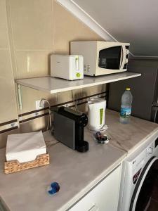 Η κουζίνα ή μικρή κουζίνα στο Riverside Nature Apartment +8 φωτογραφίες